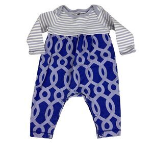 Tea Collection Purple Romper size 0-3 months